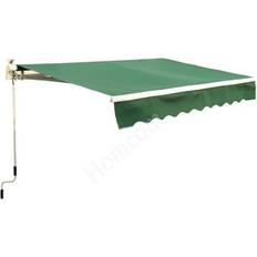 Green Awnings OutSunny Garden Patio Manual Retractable Awning Canopy