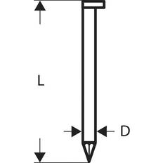 Chiodi per ferramenta Bosch 3000 D-Kopfn.34°;65 mm Blank;Glatt