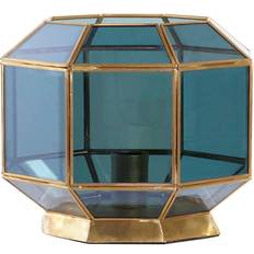 Kristall Bordslampor Dkd Home Decor Modern Blå Gyllene Skrivbordslampa 29 x 29 x 25 cm Bordslampa
