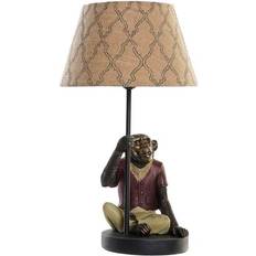 Bordslampa apa Dkd Home Decor Brown Multicolour Colonial 220 Bordslampa