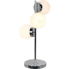 Dkd Home Decor Kristall Silver Metall Skrivbordslampa 26 x 26 x 59 cm Bordslampa