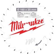 Milwaukee 160mm 24T Wood Cutting Circular Saw Blade