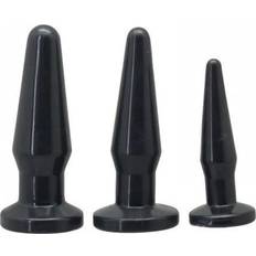 Butt plugs Sexleksaker Toyz4Lovers Timeless Butt Plugs 3-Pack Svart