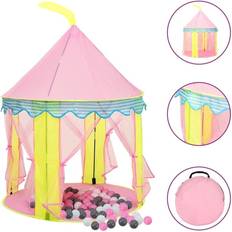 vidaXL Tenda da Gioco per Bambini Rosa con 250 Palline 100x100x127 cm