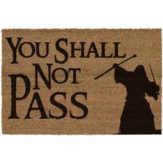 Brune Dørmatter SD Toys Lord of The Rings You Shall Not Pass Svart, Brun 40x60cm