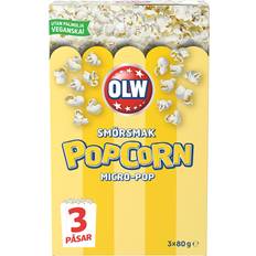 Olw Micropopcorn Smör 240g 1pack