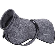 Rukka Comfy stickad hundjacka, grå/svart ca rygglängd stl.