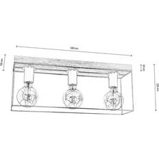 Taklampa ek Envostar Envolight Gretter taklampa, metall/ek Pendellampa