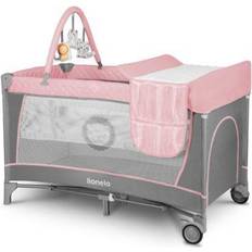 Lits de voyage Lionelo Lit Bébé Flower Flamingo