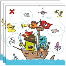 Papstar Serviette À Motif Pirates 330 x 330 mm