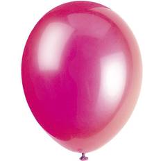 Unique 10 Fuschia Latex Balloons