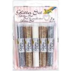 Folia Glitterset silver/guld/vit (5st)