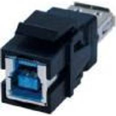 Bachmann USB A/B 3.0 Keystone dataanslutning, 917401