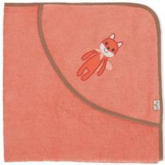 Pflege & Bad Sterntaler Hooded bath towel with motif 80x80 Enna coral