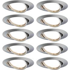 Paulmann 93399 LED Brushed Iron Ceiling Flush Light 9cm 10pcs