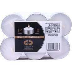Fyrfadslys timer Fyrfadslys stor Brændetid 10 timer Hvid,16 pk Stearinlys