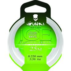 Gunki Fiskelinor Gunki Ice Fluorocarbon tafsmaterial 2.94 kg clear 0.190 mm x 25