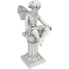 Design Toscano British Reading Fairy Garden Statue Stone Stone