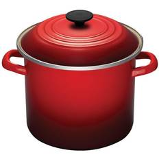 Ceramic Hob Stockpots Le Creuset Cerise Enamel with lid