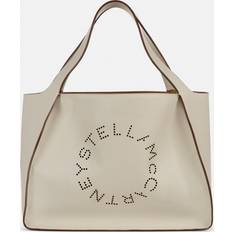 Stella McCartney Väskor Stella McCartney Logo faux leather tote white One size fits all