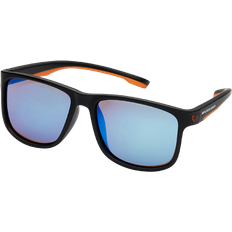 Rubber Sunglasses Savage Gear Polarized Sunglasses Black/Blue Mirror