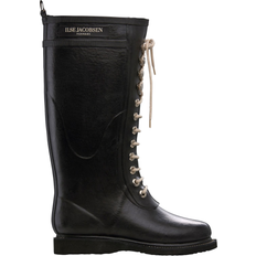 Con cordones - Mujer Botas de agua Ilse Jacobsen Long Rubber Boot - Black