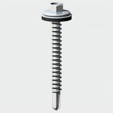 Silver Screws Timco 70mm Hex Head Self Drilling Light Section TEK