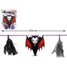 Rouge Guirlandes et Confettis Guirlande Dracula 274 cm Halloween