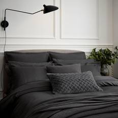 Linne - Randiga Påslakan Bedeck of Belfast Fine Linens Mansa Single Påslakan Grå, Svart