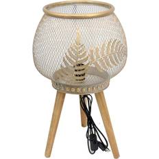 D Table Lamps Dkd Home Decor Golden Metal Wood Table Lamp