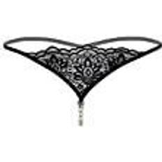 Daring Intimates Pearl Beaded G-String Black S/M