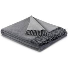 Biederlack Luksus cashmere plaid Tæppe Grå, Sølv