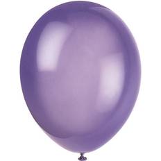 Ballons en latex Unique Party 80027 12" Latex Midnight Purple Balloons, Pack of 10