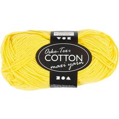 Creativ Company Pelote De Fil De Coton Oeko-Tex Cotton Maxi 80-85 m 50 g Jaune