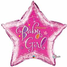 Palloncini con Testo e Tema Qualatex Palloncino Gigante Welcome Baby Girl