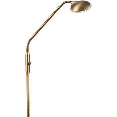 Bronze Lampes sur Pied QAZQA Eva LED Dimmable H 1490 mm Bronze Moderne Salon I Chambre Lampe sur Pied