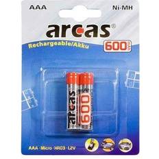 Genopladelige batterier Arcas LR03 AAA Genopladelige batterier 600 mAh (2 stk)