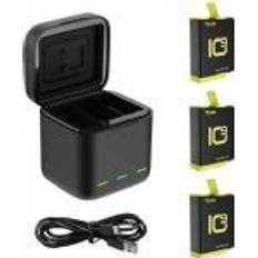 Gopro hero 12 Telesin Box three-channel charger 3 for GoPro Hero 12 11 10 9 (GP-BNC-902-B)