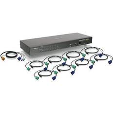 KVM-Switches IOGEAR GCS16KIT, 16-Port PS/2 USB Combo KVM Switch, Cables GCS16KIT