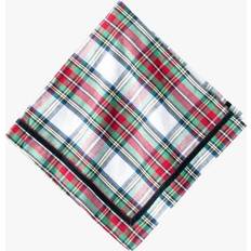 Coton Serviettes en Tissu Juliska Stewart Tartan Serviette en Tissu Rouge