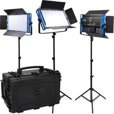 Lighting & Studio Equipment Dracast Kala Plus Series LED2000 120W Bi-Color LED 3-Light Kit with Travel Case