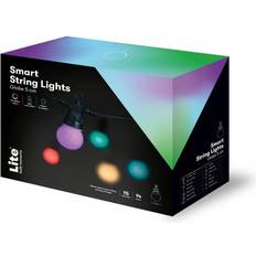 Smart wi fi light bulb Lite Bulb Moments Globe Black Ljusslinga 15 Lampor