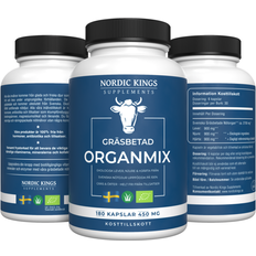 Organmix Nordic Kings Supplements Gräsbetad Organmix 180 st