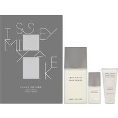 Issey Miyake Men Gift Boxes Issey Miyake L'eau D'Issey Pour Homme Gift Set EdT 124ml + EdT 14ml + Shower Gel 45ml