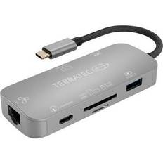 Terratec Adaptateur USB 2.0 C8 306706 HDMI Ethernet Extension Connector 1x USB-C Mâle