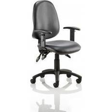 Dynamic Eclipse Plus III Vinyl Chair Black Adjustable Arms KC0046