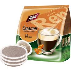 Kaffe puder Café René Karamel 18stk