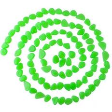 Kleine Stenen & Zand Iso Trade Pro-Mounts 100x Lichtgevende Decoratieve Stenen Groen