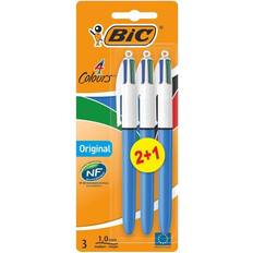 Bic Kulspetspennor Bic 811909BIC 4 Colours Kulspetspenna, 3 stycken, Flerfärgad