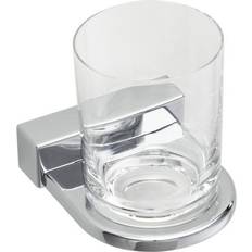 glasholder enkelt forkromet
